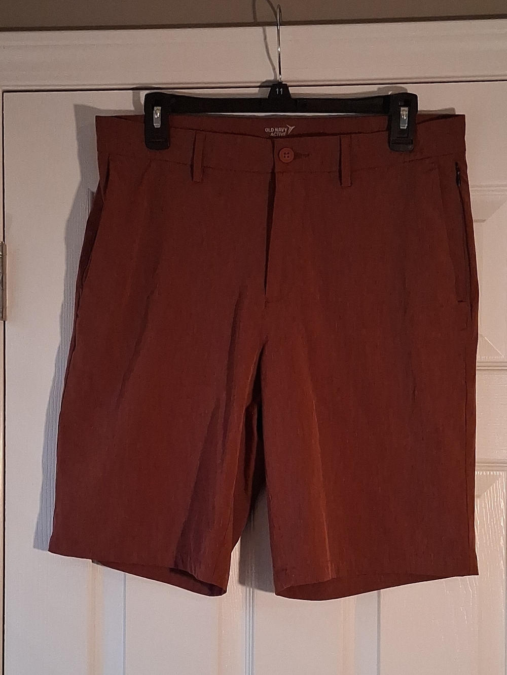 Old Navy Men’s Rust-Colored Flat-Front Shorts